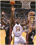 Shaquille O'Neal Takes Shot
