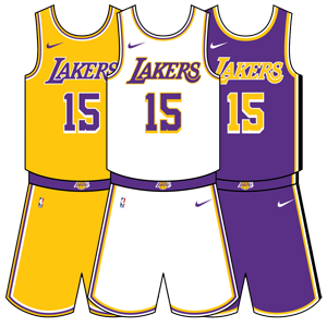 NBA Head Coach Lakers Jersey Top- Purple