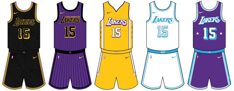 every lakers jersey