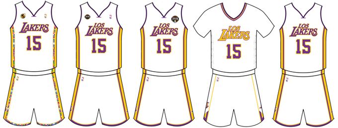 lakers jerseys through the years